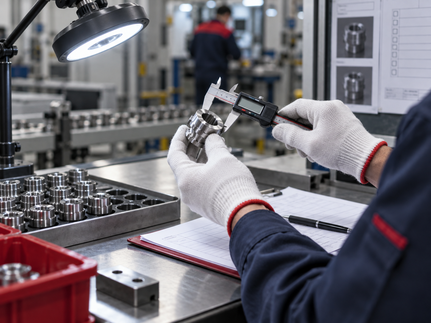 Precision product sample check during production