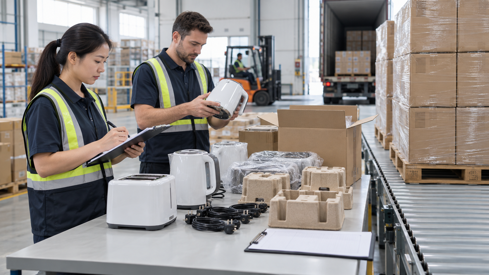 Final electrical items quality and shipment approval