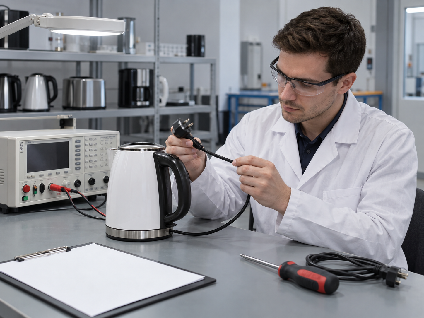 Electrical product cable, plug, and safety testing