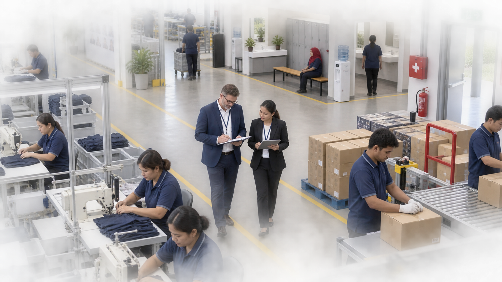 On-site ethical audit of responsible workplace operations