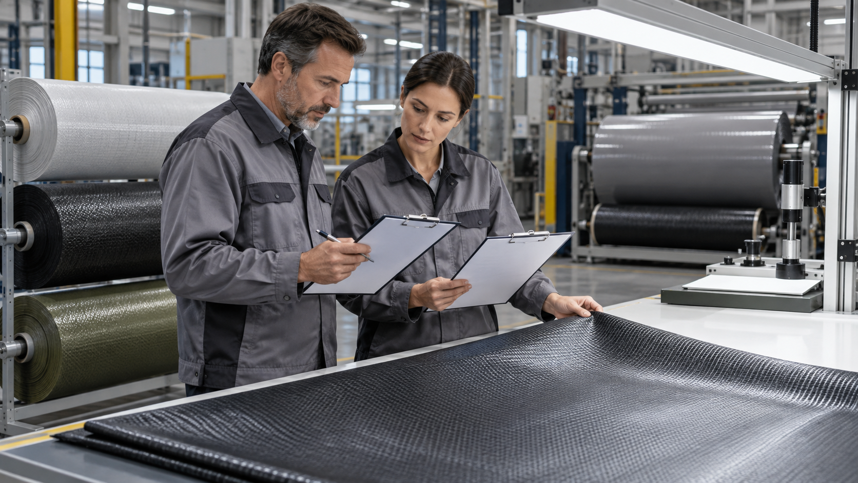 Final industrial fabric quality and technical approval