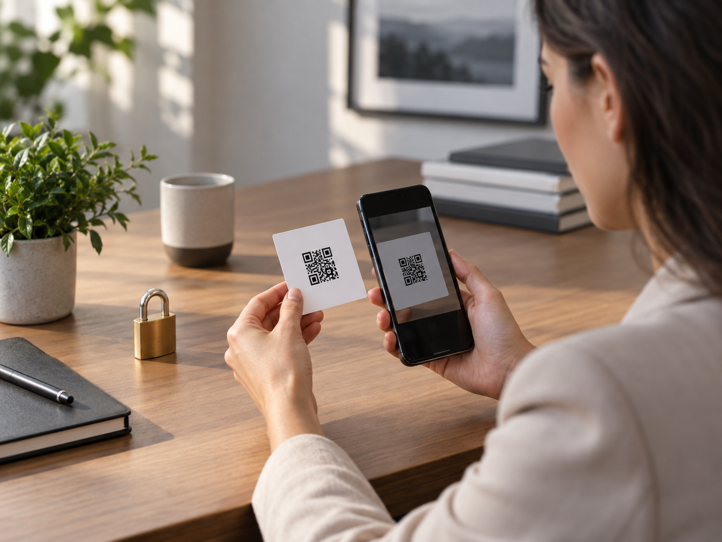 Local device processing for secure barcode scanning