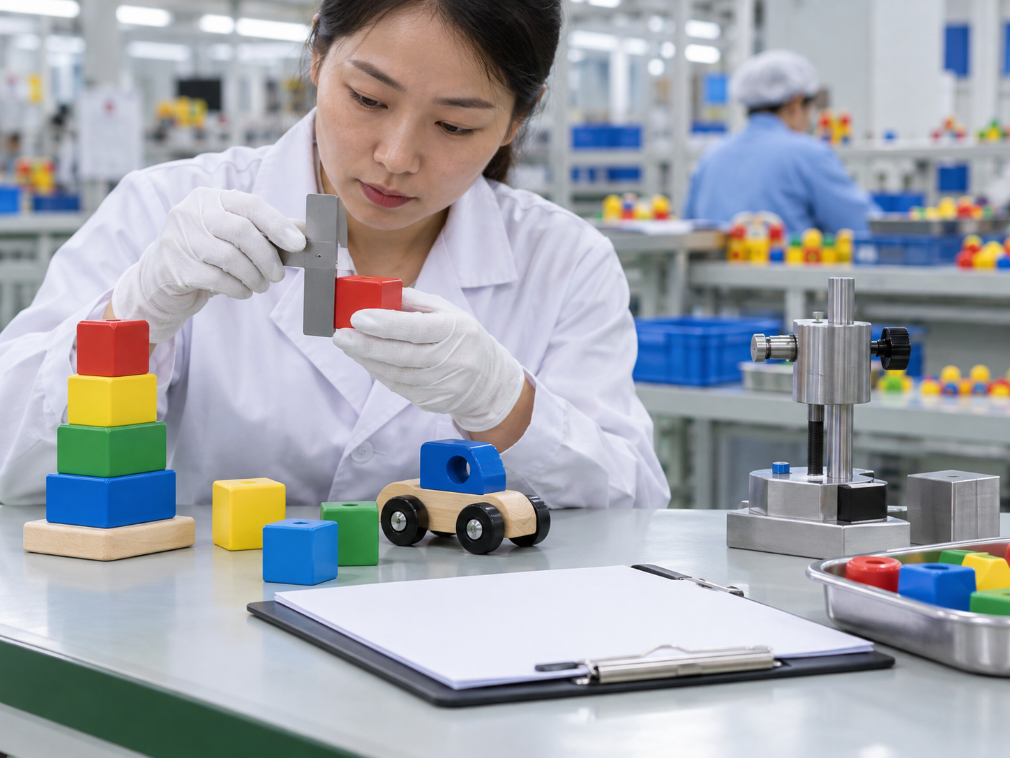 Toy safety, component security, and functional testing